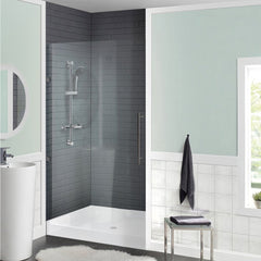 Shower Base, Voltaire, 42 in x 42 in Single Threshold in White