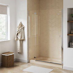 Shower Base, Voltaire, 60 in x 30 in with Center Drain in Biscuit