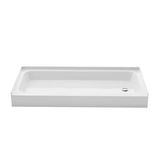 Shower Base, Voltaire, 60 x 30 with Right Drain in Glossy White