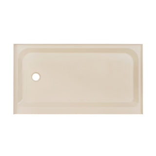 Shower Base, Voltaire, 60 x 36 in with Left-Hand Drain in Biscuit