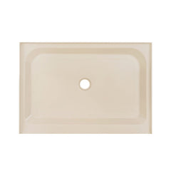Shower Base, Voltaire, Single Threshold with Center Drain in Bisque