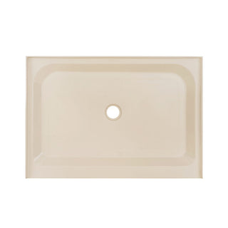 Shower Base, Voltaire, Single Threshold with Center Drain in Bisque