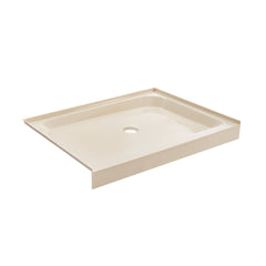 Shower Base, Voltaire, Single Threshold with Center Drain in Bisque
