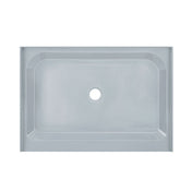 Shower Base, Voltaire, Single Threshold with Center Drain in Gray