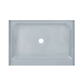 Shower Base, Voltaire, Single Threshold with Center Drain in Gray