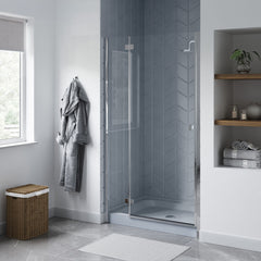 Shower Base, Voltaire, Single Threshold with Center Drain in Gray