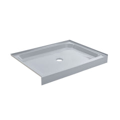 Shower Base, Voltaire, Single Threshold with Center Drain in Gray
