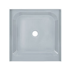 Shower Base, Voltaire, Single Threshold with Center Drain in Gray