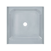 Shower Base, Voltaire, Single Threshold with Center Drain in Gray