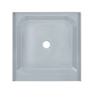 Shower Base, Voltaire, Single Threshold with Center Drain in Gray