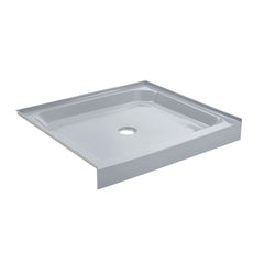 Shower Base, Voltaire, Single Threshold with Center Drain in Gray