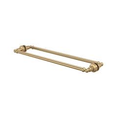 Shower Door Pull Handle, 24 Inch, Double Dummy, Brass, Satin English Gold