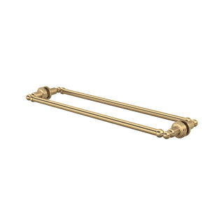 Shower Door Pull Handle, 24 Inch, Double Dummy, Brass, Satin English Gold