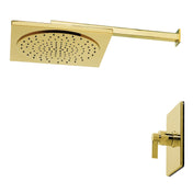 Shower Faucet, NuvoFusion, Pressure Balanced with Single Handle in Polished Brass
