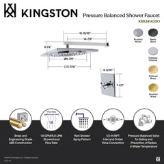Shower Faucet, Restoration, Pressure Balanced Single Handle in Brushed Nickel