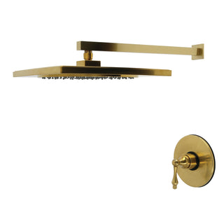 Shower Faucet Set, Restoration, Single Handle Pressure Balanced in Brushed Brass