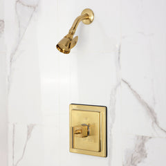 Shower Faucet Trim, Claremont, Single Handle, Brass, Brushed Brass