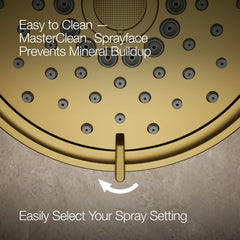 Shower Kit, Purist, 2.5 GPM, Wall Mount, Vibrant Brushed Moderne Brass