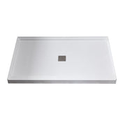 Shower Pan, Alexander with Center Drain in Glossy White