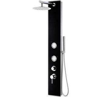 Shower Panel, Adjustable Shower Head, Stainless Steel, 59 Inch