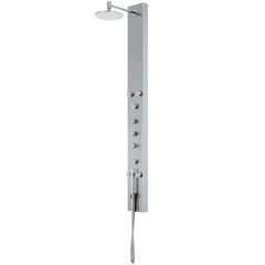 Shower Panel, Dilana, 6-Jet, Wall Mount, Stainless Steel