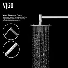 Shower Panel, Dilana, 6-Jet, Wall Mount, Stainless Steel