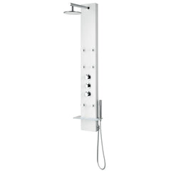 Shower Panel, Donna, 60 in with 6 Body Jets in White