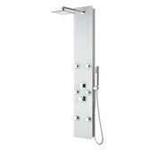 Shower Panel, Rhaus Series, 60 in with 6 Jets in White