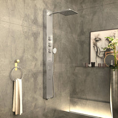 Shower Panel System, Lann, 53 in. with 3 Jets in Chrome