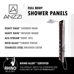 Shower Panel System, Monsoon, 57 in with 4 Jets