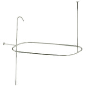 Shower Riser, Vintage, Rectangular Enclosure in Polished Nickel