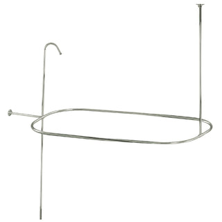 Shower Riser, Vintage, Rectangular Enclosure in Polished Nickel