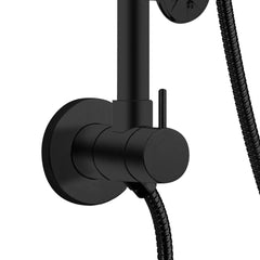 Shower System, Lanai, 8-Inch Rain Showerhead, 3 Body Jets, Matte Black