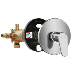 Shower System, SeaBreeze II, 8-in Rain Showerhead, Handshower, Chrome