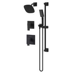 Shower Trim Kit, Verity, Wall Mount, Brass, Matte Black