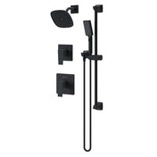 Shower Trim Kit, Verity, Wall Mount, Brass, Matte Black