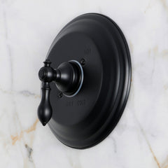 Shower Valve and Trim Set, American Classic, Single Handle in Matte Black