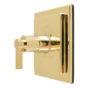Shower Valve and Trim Set, NuvoFusion, Pressure Balanced in Polished Brass