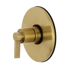Shower Valve and Trim Set, NuvoFusion, Single Handle in Brushed Brass
