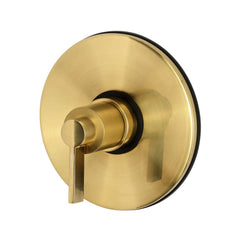 Shower Valve and Trim Set, NuvoFusion, Single Handle in Brushed Brass