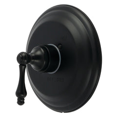 Shower Valve and Trim Set, Restoration, Pressure Balanced Single Handle in Matte Black