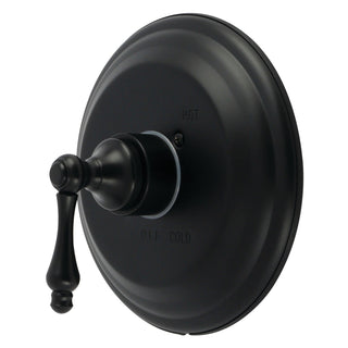 Shower Valve and Trim Set, Restoration, Pressure Balanced Single Handle in Matte Black