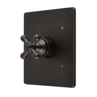 Shower Valve and Trim Set, Revival, Single Handle in Matte Black