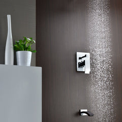 Showerhead and Bath Faucet Set, Spirito Series, Single Handle in Polished Chrome