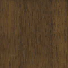 Side Chair, Brown Faux Leather with Dark Walnut Legs