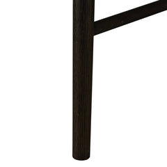Side Chair, Ivory Cotton Blend Upholstery, Solid Wood Legs
