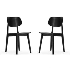 Side Chair, Solid Beech Wood Frame, Black