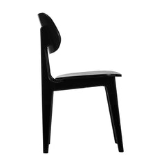 Side Chair, Solid Beech Wood Frame, Black
