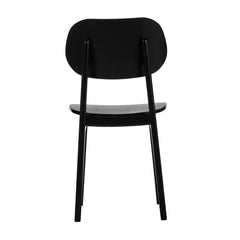 Side Chair, Solid Beech Wood Frame, Black
