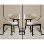 Side Chair, Solid Wood Frame, Wing Back, Upholstered Fabric Seat